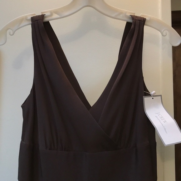 J. Crew 100% silk brown evening gown - Picture 2 of 4